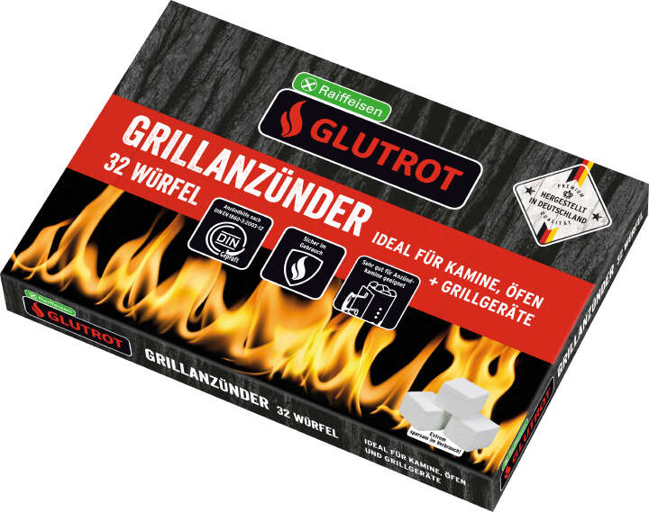 GLUTROT Grillanzünder Würfel